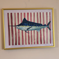 9x12 Blue Marlin Print