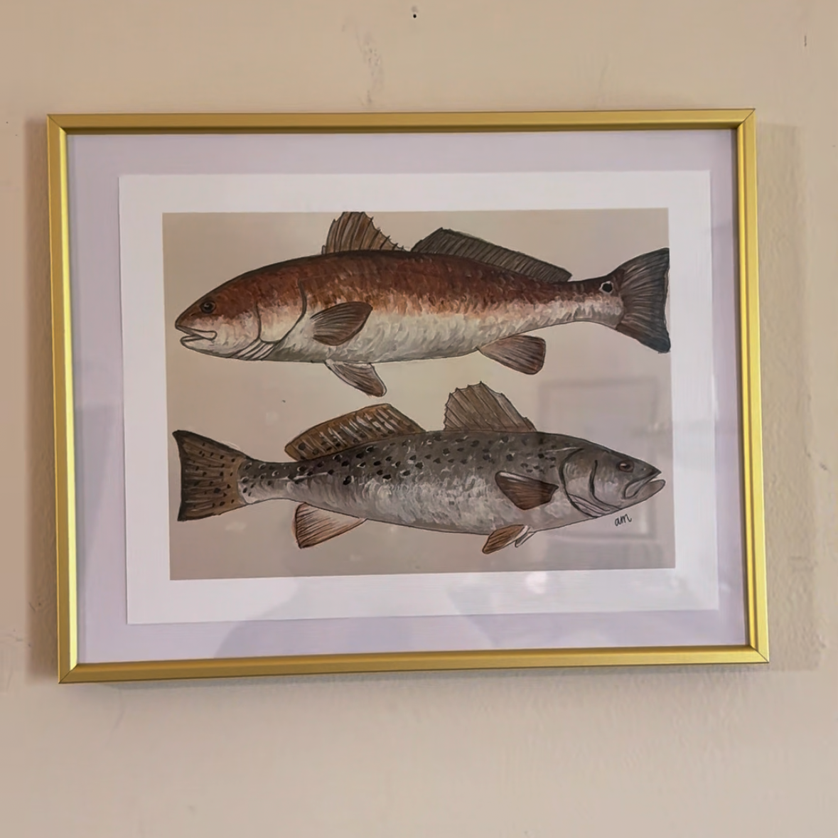 9x12 Red/Trout Print