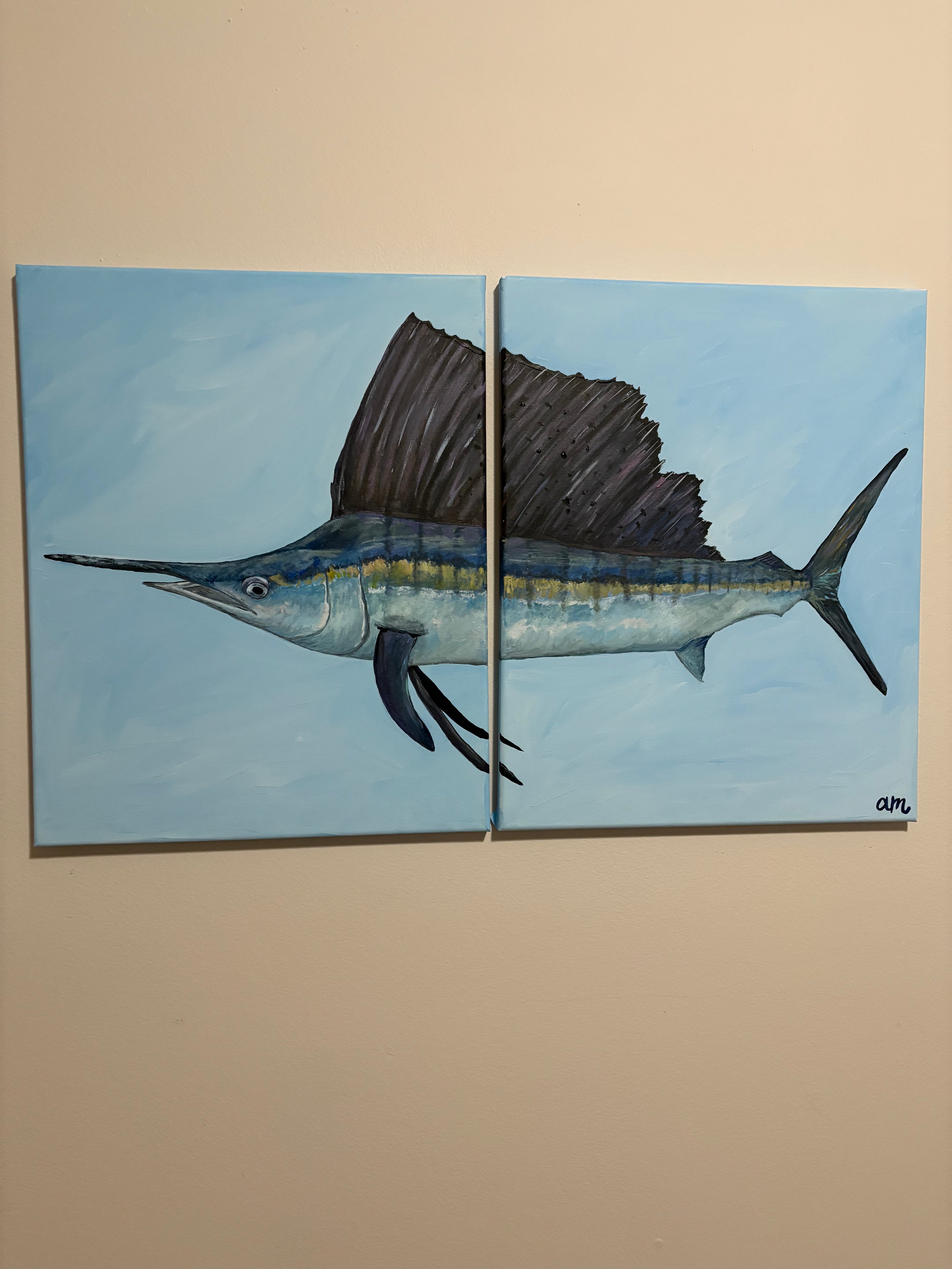 Sailfish on Canvas